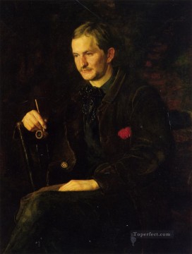  right Painting - The Art Student aka Portrait of James Wright Realism portraits Thomas Eakins